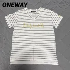 【未使用】oneway glamorous ボーダー Vネック Tシャツのサムネイル