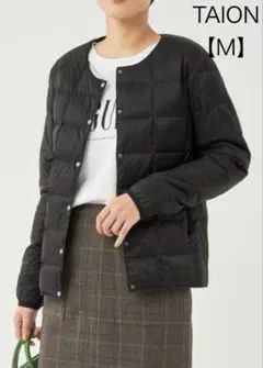 TAION インナーダウンジャケット 【M】【ブラック】