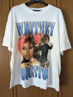 ホイットニー・ヒューストン　H&M DIVIDED　半袖Tシャツ　Lサイズ 白色
