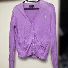 ラルフローレンPolo パープル カーディガン
