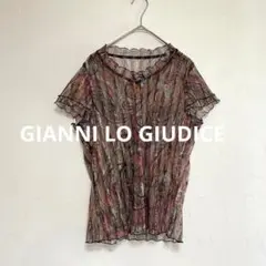 ジャンニロジュディチェ　総柄シアープリーツトップス　Lのサムネイル