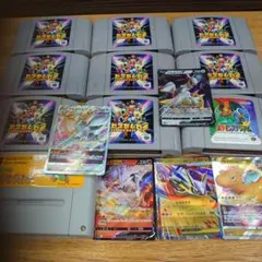 ジャンク。ニンテンドー64ソフトまとめ売り　アルセウスカードおまけ。