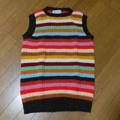 色々様専用 wales bonner 22ss ボーダーニットベスト - メルカリ