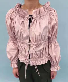 EDIT. for LULU タフタギャザーブラウス　PNKのサムネイル