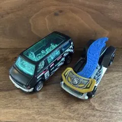 ホットウィール　2台セット（Dodge Van,Clip Rod）