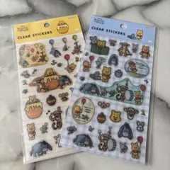 Winnie the Pooh クリアステッカー 2シートセット
