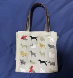 犬柄 トートバッグ
