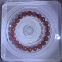 ナンホーンメノウ　南紅瑪瑙　天然石　ブレスレット　⑤