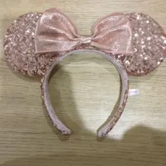 ディズニー　カチューシャ　スパンコール　ミニー