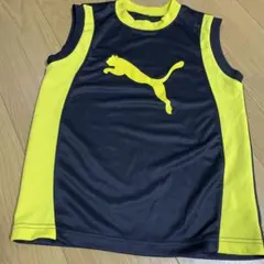 PUMA ノースリーブタンクトップ 140cm~ ネイビー/イエロー