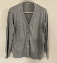 GU UVカット グレー オーバーサイズカーディガン Mサイズ