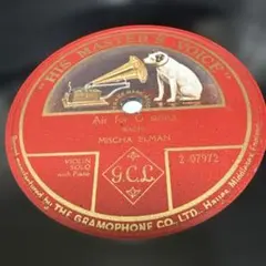 SP英HMV/MISCHA ELMAN バッハ/AIR for Gstring