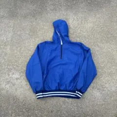 90s NEFF ネフ　ナイロン　プルオーバー　ジャケット無地　USA製　ブルー