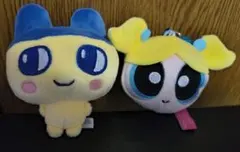 たまごっちまめっちマスコットキーホルダー・パワパフ フェイスマスコットバブルス