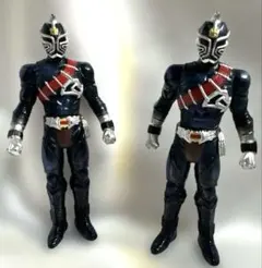 【希少・当時物】仮面ライダートドロキ ソフビ 2体セット 2005年 食玩 響鬼のサムネイル