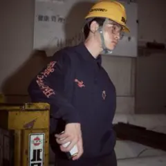 ずっと真夜中でいいのに/やきやきヤンキーツアー/ニットポロ ネイビー