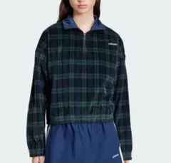 希少adidas コーデュロイタータンハーフジップトップM アディダス