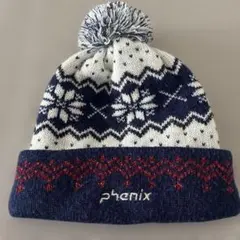 phenix 雪の結晶デザイン ニット帽