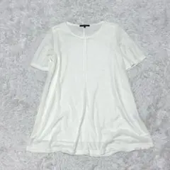 esche 半袖Tシャツ XL ホワイト イトキン ワールド トップス 無地のサムネイル
