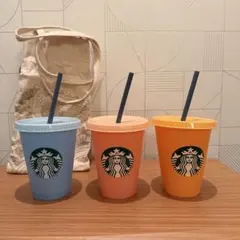 【新品未使用】Starbucks 海外限定　プラスチックカップセット