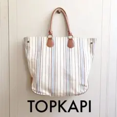 TOPKAPI トプカピ　ストライプ　2way トートバッグ