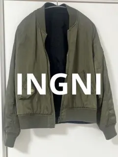 【INGNI】MA-1ジャケット オリーブグリーン ブラック リバーシブル