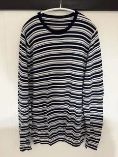 【希少】the POOL aoyama ボーダー ニット LARGE 藤原ヒロシのサムネイル