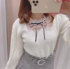 ベロア ハイネック