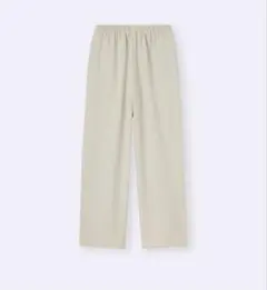 GU ドレープワイドパンツ　M ベージュ