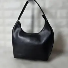 HIROFU ヒロフ レザー ハンドバッグ ブラックのサムネイル