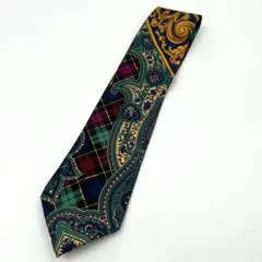 GIANNI VERSACE ネクタイ シルク 総柄 ペイズリー バロックのサムネイル