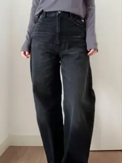 aga denim ブラックデニム　カーブデニムのサムネイル