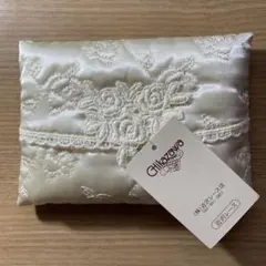 タグ付き 近沢レース店 ティッシュケース 刺繍＆レース
