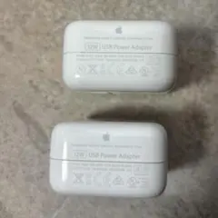 美品 Apple 純正　12W USB【2個まとめ売り】