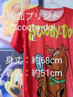 新品 Scooby-Do! スクービードゥー！ 両面プリントTシャツ 赤 L