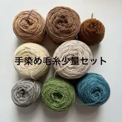 手染め毛糸　ソックヤーン　少量セット　8色　合計約240g