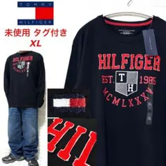 【未使用タグ付き】 TOMMY HILFIGER 刺繍 プリント ロングスリーブ