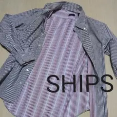シップス SHIPS シャツ 長袖 ストライプ
