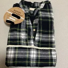 チェック柄長袖シャツ　レディース　M