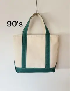 【良品】90's エルエルビーン ボートアンドトート グリーン スモール