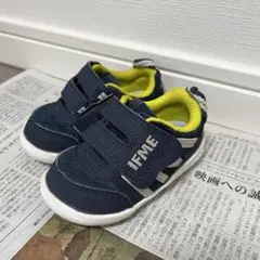 イフミー　ネイビーとイエローのスニーカー 12.5cm