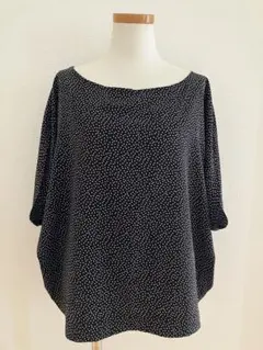 アバハウス　ブラックドットトップス　美品