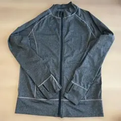 グレー フルジップ ラッシュガード　レディース　Lサイズ