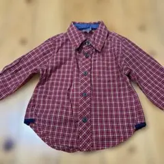 gapチェック柄長袖シャツ 90サイズ