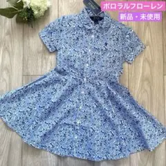 【新品・タグ付き】ポロラルフローレン 半袖花柄フレアワンピース 5T