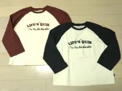 2枚セットQUICKSILVER/クイックシルバー 長袖カットソー ロンT130