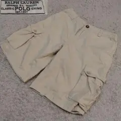 90s ポロラルフローレン ポロチノ カーゴパンツ アイボリーのサムネイル