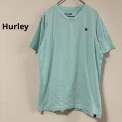 ハーレー Tシャツ Vネック半袖 無地 152-158 水色 綿混 カジュアルのサムネイル