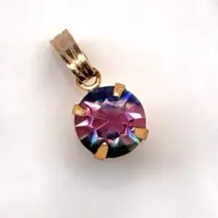 V92ヴィンテージパーツ　アイリス　ネックレス　トップ　ペンダントヘッド　パーツ