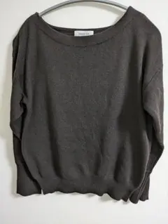 OPAQUE.CLIP ダークブラウン 長袖ニット